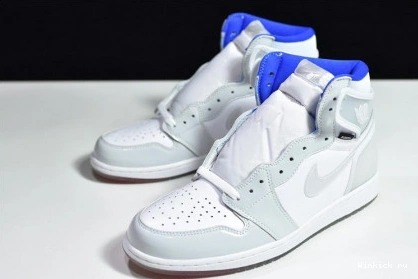 RACER BLUE JORDAN - 1 HIGH ZOOM WHITE RETRO 1014